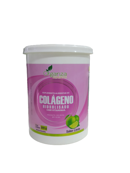 Colágeno hidrolisado com vitaminas - sabor limão