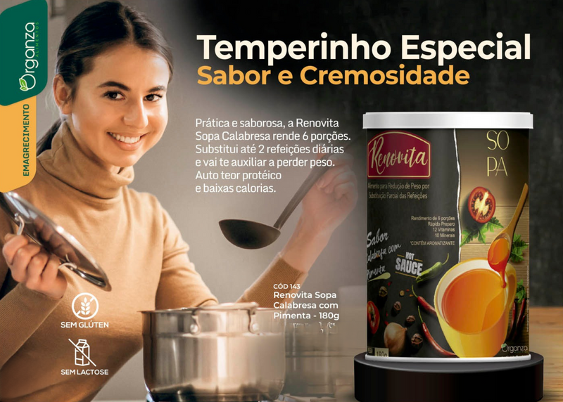 Renovita Sopa de Calabresa com Pimenta 180g