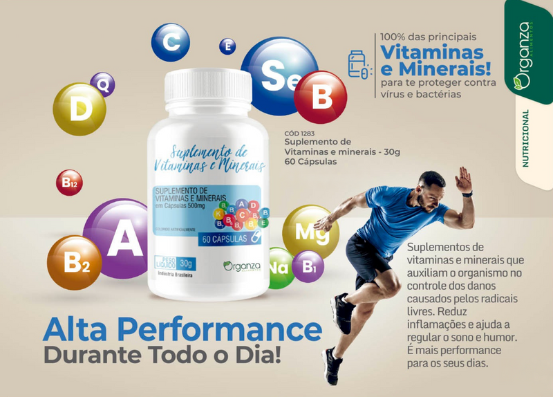 Suplemento de Vitaminas e minerais